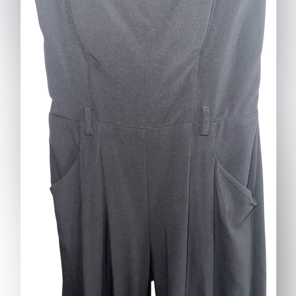 Bisou Bisou Strapless Black Wide Leg Jumpsuit 10 - Picture 4 of 10